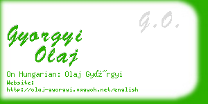 gyorgyi olaj business card